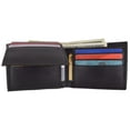thumbnail image 3 of Mens Lambskin Leather Bifold Wallet with ID Flap 1183, 3 of 25