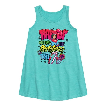 

Lay Lay - Rappin Around The Christmas Tree - Toddler and Youth Girls A-line Dress
