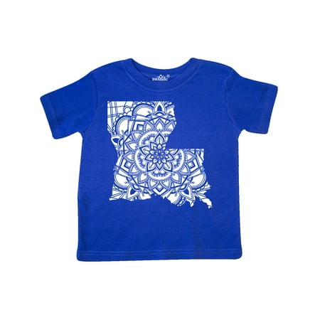 

Inktastic Louisiana Silhouette Mandala Gift Toddler Boy or Toddler Girl T-Shirt