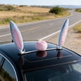 thumbnail image 5 of 3-in-1 Easter Bunny Car Decor Kit, Bunny Ears Nose and Tail Set, Easter Decorations, Vehicle Holiday Decoration, Easy to Apply, Fun Festive Accessory for Car and Truck Exterior, Pink, 5 of 6