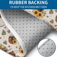 thumbnail image 4 of Beige Highland Cow Sunflower Basket Pattern Bathroom Rugs Sets 3 Piece,Toilet Cover Set,Absorbent Non Slip Bathroom Mats Sets with U-Shaped Contour Rug Toilet Rug Set, 4 of 5
