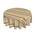thumbnail image 2 of ZICANCN Round Table Cloths 60 Inch, Native Boho Retro Ethnic Style Table Cover Waterproof Washable Outdoor Picnic Tablecloth, 2 of 8