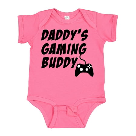 

Inktastic Daddy s Gaming Buddy with Controller Gift Baby Boy or Baby Girl Bodysuit