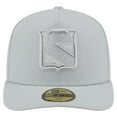 thumbnail image 2 of Men's New Era Gray New York Rangers Color Pack A-Frame 59FIFTY Fitted Hat, 2 of 6