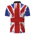 thumbnail image 3 of Men Summer Polo Shirts Short Sleeve Turndown Collar Union Jack Printed Tee Polo Shirts Mens Classic Top Blouse Stylish Casual Streetwear, 3 of 3