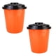 thumbnail image 1 of Bote para Basura VentDepot RecyOrange 2 Pzs 7.5lts 18x29cm Polietileno Color Naranja Tapa Negra, 1 of 1