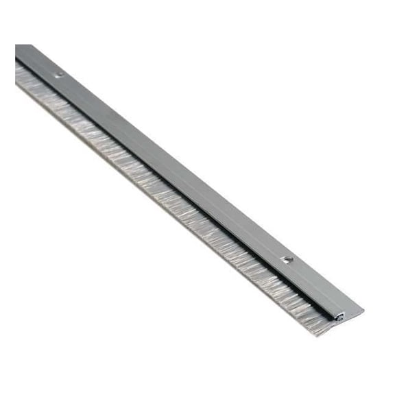 National Guard Door Sweep,7 ft.,A. Aluminum,Nylon Brush B606A-84