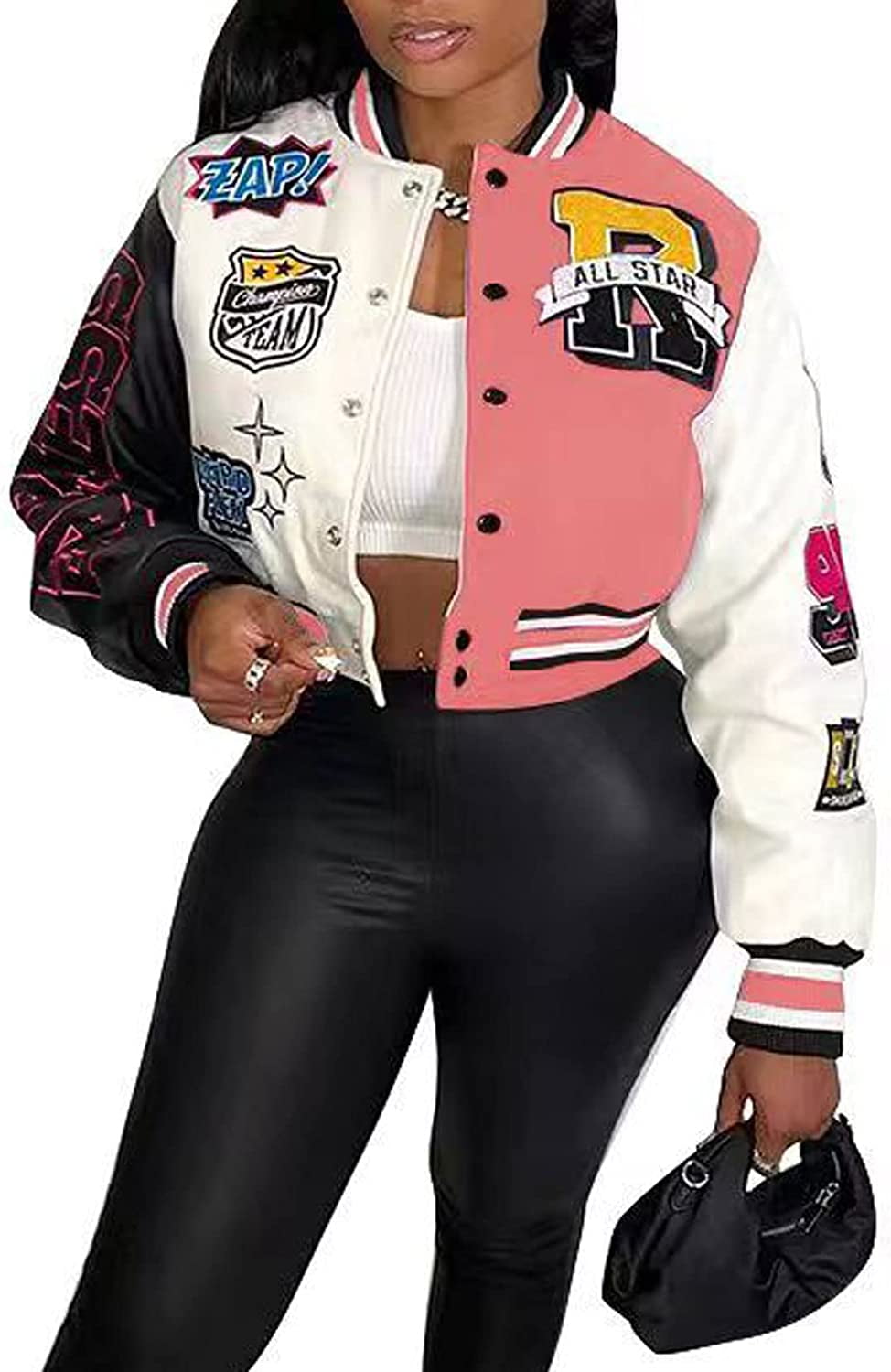 Women's New York Varsity Cropped Jacket