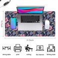 thumbnail image 5 of Long Mouse Pads for Desk,Pioneer Flower Floral Print Pattern Desk Mats on Top Of Desks, Desk Mouse Pad Extra Large with 3mm Non-Slip Base and Stitched Edge for Gaming,Office,Work,Home 31.5"x15.7", 5 of 6