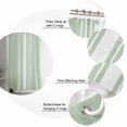 thumbnail image 5 of Extra Long Shower Curtain 72x84 Inch, Sage Green White Stripe Shower Curtain Waterproof Bathroom Decor Modern Rustic Vertical Striped Fabric Bath Curtain Set Accessories with Hooks, 5 of 6