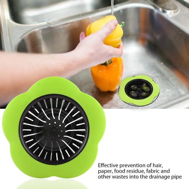 Keenso Flower Shaped Plastic Basin Sink Strainer Drain Stopper Kitchen Bathroom Part GF