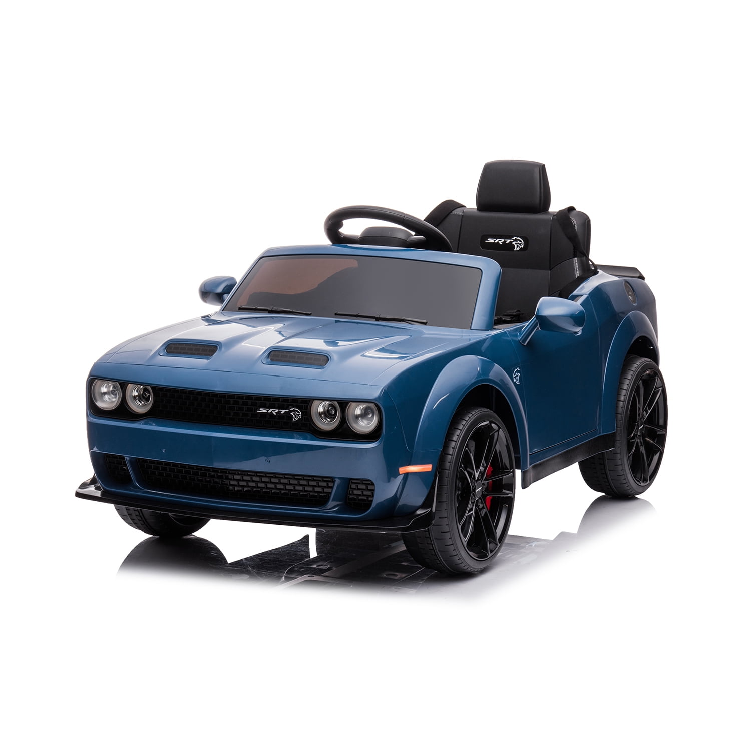 CIPACHO Licensed DODGE Challenger Children Ride On Car, 12V Battery Powered Electric 4 Wheels Kids Car Toys for Boys Girls, Blue CIPACHO Licensed DODGE Challenger Children Ride On Car, 12V Battery Powered Electric 4 Wheels Kids Car Toys for Boys Girls, Blue