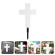 thumbnail image 5 of KAKOWELY Lámpara solar de césped con forma de cruz, lámpara con forma de cruz, lámpara con forma de cruz, lámpara solar con forma de estaca, 5 of 5