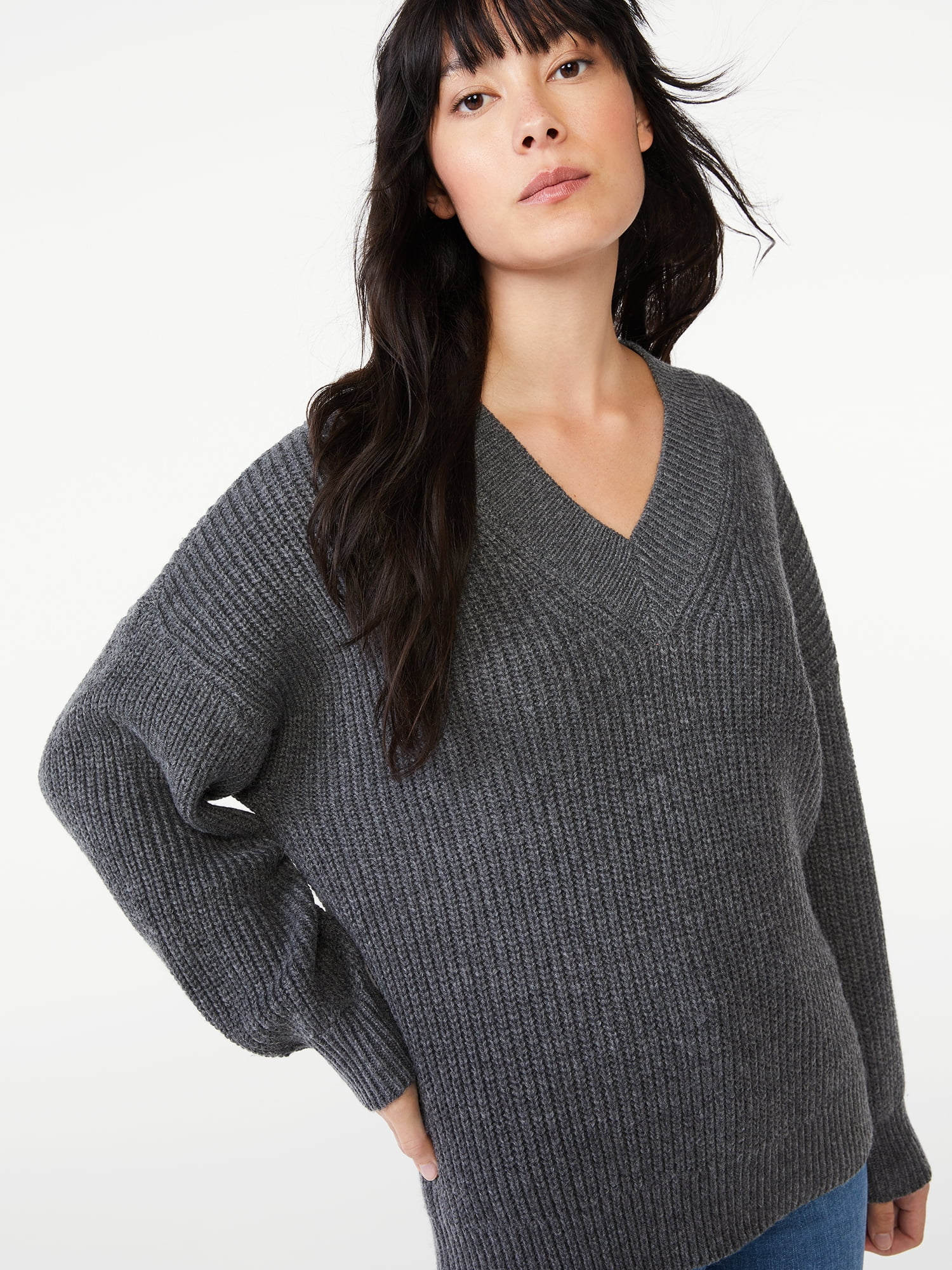 Assembly Women's Wide V-Neck Sweater 