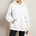 thumbnail image 3 of kytmyeq Womens Oversized Sweatshirts Fleece Hoodies Long Sleeve Shirts Pullover Fall Clothes With Pocket, 3 of 6