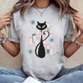 thumbnail image 2 of Retro Atomic Kitschy Cat V-Neck T-Shirt Sizes S-5XL Goldengate, 2 of 5