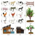 thumbnail image 1 of Modelos de animales de granja, juego de mini figuras de animales, accesorios de escena de granja en miniatura, juego de mini figuras de animales confiable y duradero, 1 of 7