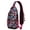 Exotic Floral P, variant on Tropical Hibiscus Sling Bag, Lightweight Crossbody Daypack with Boho Floral Pattern, Vibrant Travel Backpack for Summer and Beach Vacations