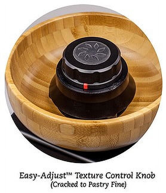 NutriMill Harvest Grain Mill - Corundum Millstones Electric w/ Gold Trim