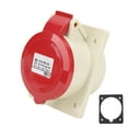 thumbnail image 3 of Industrial Socket, Insulating Non-Aging Waterproof 32A Industrial Socket  For Commercial Operations For Construction Sites For Agricultural Production, 3 of 8