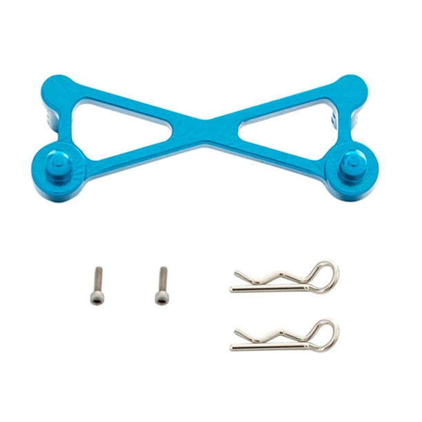 Conjunto de modelo de columna de carrocería delantera de coche a escala 1/24 para piezas de actualización Axial SCX24 C10, color azul
