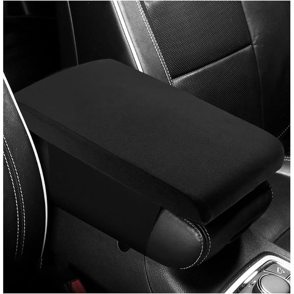 Car Center Console Pad Memory Foam Armrest Cushion Cover, Soft Breathable Non-Slip Seat Box Protector, Universal Fit
