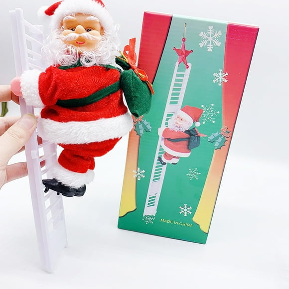 kurtrusly Rideau de Perles Électrique à Échelle Simple Escaliers Père Noël