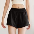 thumbnail image 5 of RYRJJ Running Shorts for Women Quick Dry Athletic Sports Shorts Lightweight Active Workout Gym Shorts with Liner(Black,S), 5 of 9