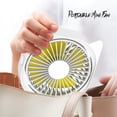thumbnail image 3 of Mini Desk Fan Quiet 3 Speed Portable Fan Desk 360 Degree Rotation Fan for Student Bed Usb Powered Travel Office Desk Fan, 3 of 3