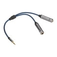 thumbnail image 4 of Cable divisor en Y de 3,5 mm a 2 x 6,35 mm, estéreo macho TRS a TS hembra para PC, 0,3 m/1 pie, 4 of 14