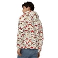 thumbnail image 4 of Honeii Cartoon Mushrooms Print Hoodies for Men, Pullover & Full Zip, Breathable Zip up Hoodie, Sweatshirt-Small, 4 of 5