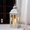 White, variant on Vintage Outdoor Candle Lantern, Metal Candle Holder with Tempered Glass (Black)