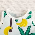 thumbnail image 4 of Coerni Toddler Baby Boys Clothes Tropical Plants Print Tank Top Solid Shorts Outfits Summer Beach Vacation 2 Pcs Sets Hawaii Holiday Set, 4 of 9