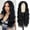 Black, variant on Long Auburn Wavy Wigs for Women Middle Part Copper Red Wig 28 inch Natural Curly Synthetic Wig Heat Resistant Fiber Wigs for Daily Party Use（Grey）