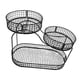 thumbnail image 4 of Cesta de frutas para encimera de cocina, multiusos, organizador de gran capacidad, 3 niveles de metal Negro A, 4 of 9