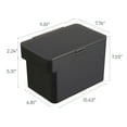 thumbnail image 7 of Yamazaki Home Airtight Pet Food Storage Container - Cat And Dog Food Holder Bin With Transparent Lid And Handle, Plastic, Medium, 8 lbs. | 1.6 gallons | 6 quarts, Airtight, Sloped Interior, Handle, 7 of 7