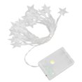 thumbnail image 2 of Cadena de luces LED con 20 cuentas, 3 m, para decoración de interiores, para dormitorio y sala de estar, con brillo cálido y forma de estrella, 2 of 8