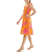 Nanette Lepore Smocked Midi Dress