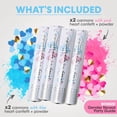 thumbnail image 3 of Cannon de confeti Gender Reveal PrimePure, paquete de 4, biodegradables, 3 of 8