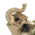 thumbnail image 4 of BIMZUC Small Elephant Statue Wealth Lucky Feng Shui Figurine Home Decor House Warming Present TV Cabinet Entryway Decoration Resin Green 4.72 inches / 12 cm for Living Room Bedroom Office Gift, 4 of 5