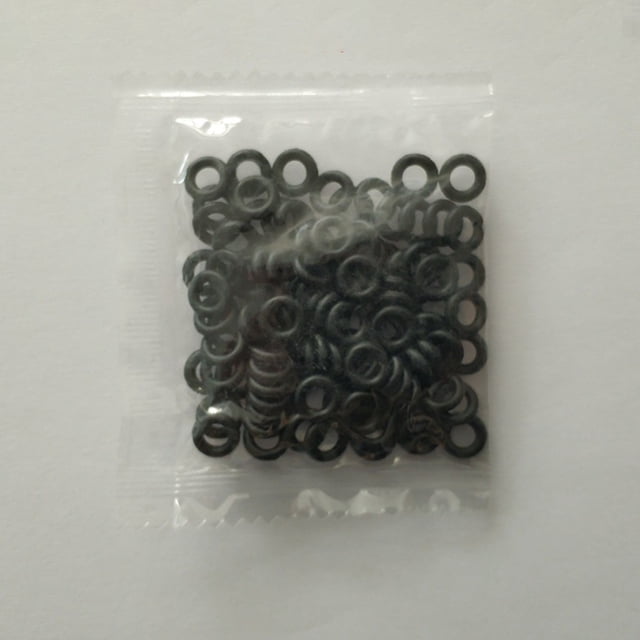 100Pcs Wacky O Rings Wacky Rigging Soft Plastic Worms Fishing Lure Fishing Rig Fishing Tackle Connectors Tackle 1.0-5.3Mm 5 Size 4#