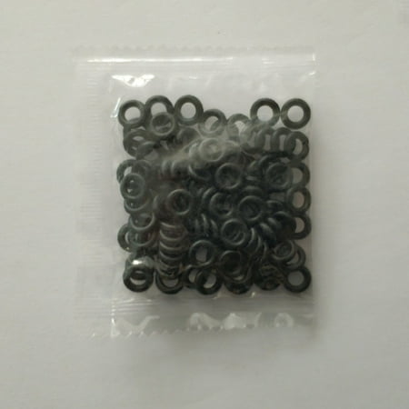 Rooha 100Pcs Wacky O Rings Wacky Rigging Soft Plastic Worms Fishing Lure Fishing Rig Fishing Tackle Connectors Tackle 1.0-5.3Mm 5 Size