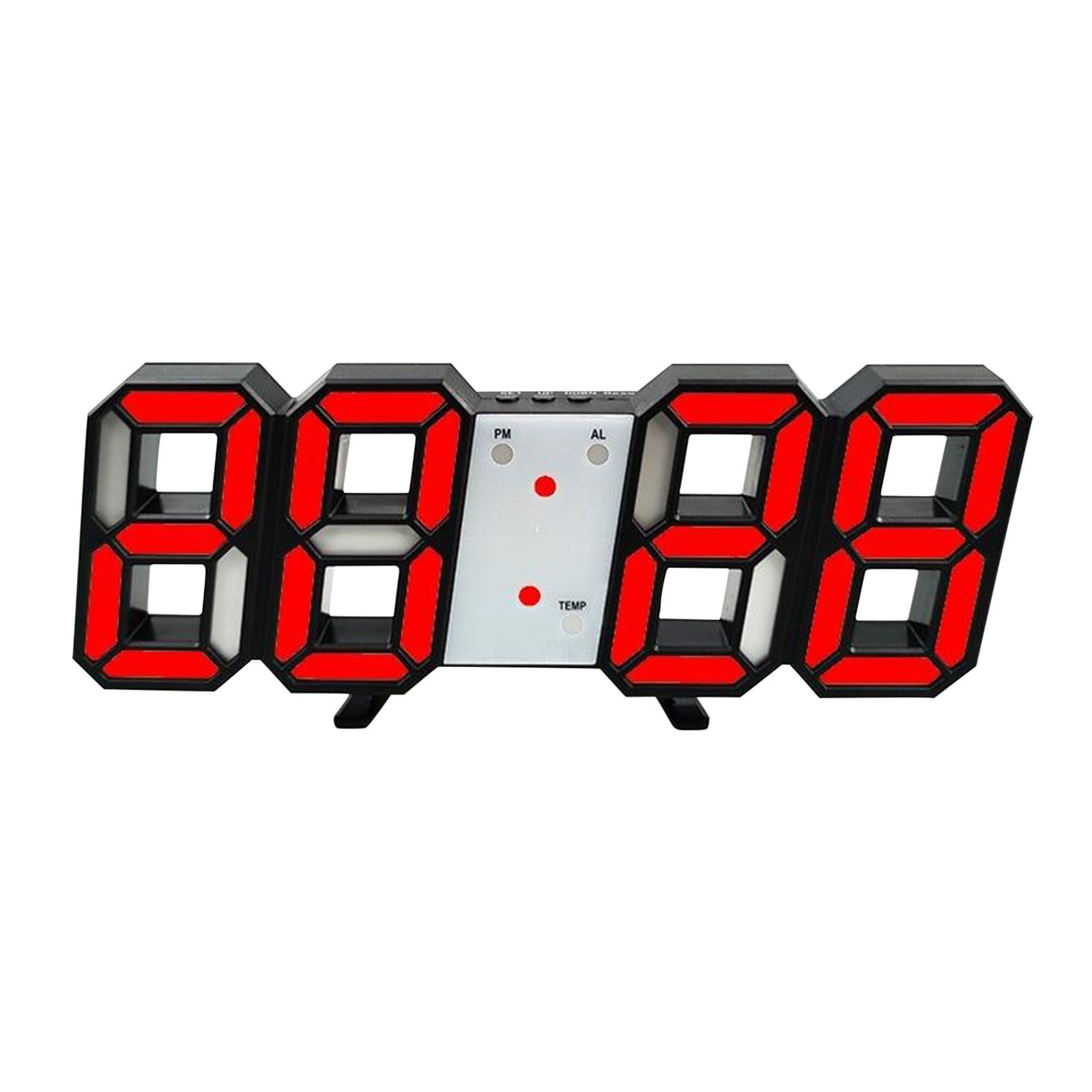 Herrnalise 3D Smart Stereo Alarm Clock LED Clock Temperature Clock