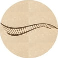 thumbnail image 1 of Ahgly Company Machine Washable Indoor Round Transitional Moccasin Beige Area Rugs, 4' Round, 1 of 7