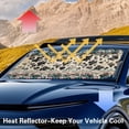 thumbnail image 3 of Yuyamidu Cow Print Car Sunshade for Windshield Western Aztec Auto Front Window Sun Shade for Big Sedan SUV Van Portable Car Shield Sun Protector UV Ray, 3 of 7