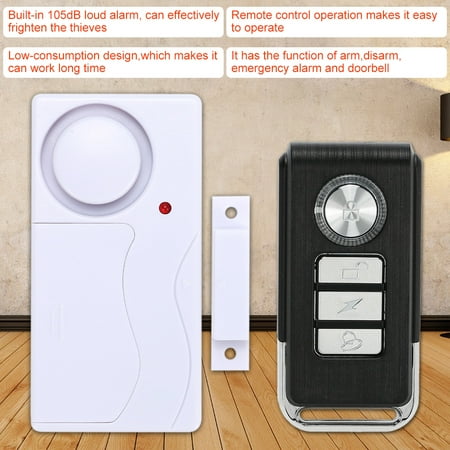 Wireless Magnetic Door Sensor Remote Control Home House Window