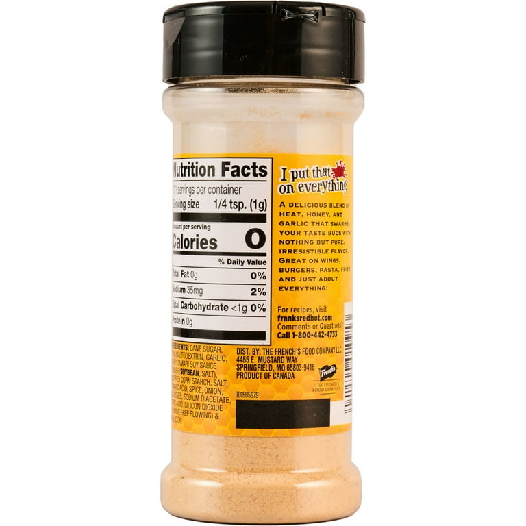 Frank's RedHot Stingin' Honey Garlic Seasoning - Gluten Free, 5.36 Oz, Sweet & Spicy Blend For Chicken, Burgers, Fries 3 thumbnail image