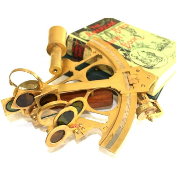 Nagina International Antique Replica Brass Sextant Nautical Beach Admiral Ships Captain Navigation Tool