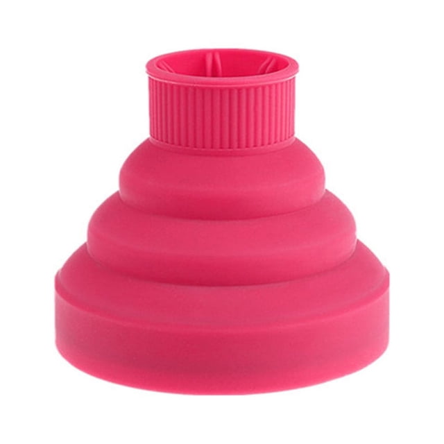 ziyahi Couvercle de Diffuseur de Sèche-Cheveux Résistant à Haute Température Lavable de Gel de Silice Accessoires Outils de Coiffure Maison Rose Rouge