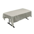 thumbnail image 1 of LA Linen Nappe Rectangulaire en Popeline Polyester 60 X 84 Po Gris Clair, 1 of 2